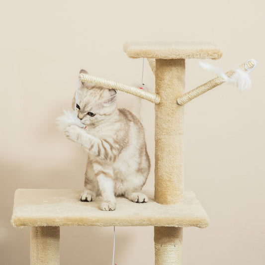 Plush Cat Tree with Hammock