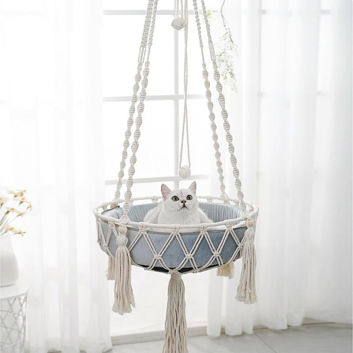 Macrame Cat Hammock