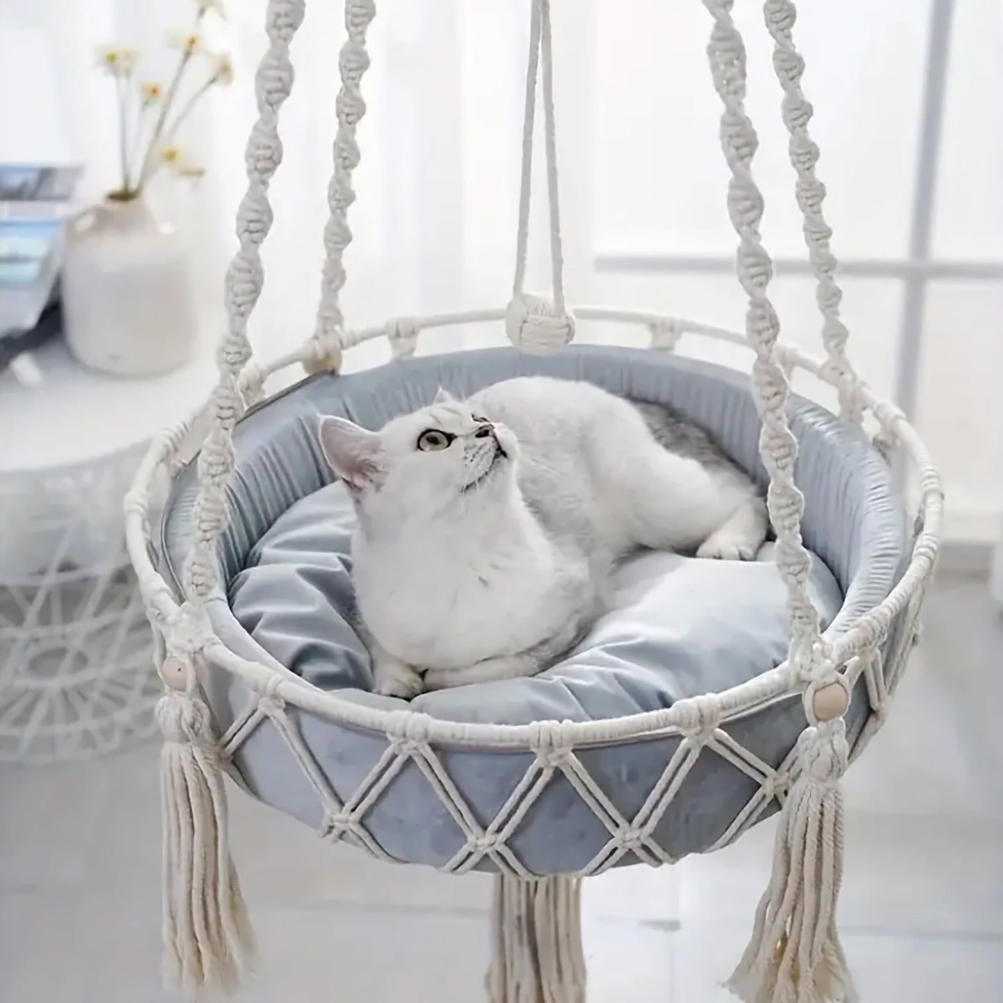 Macrame Cat Hammock